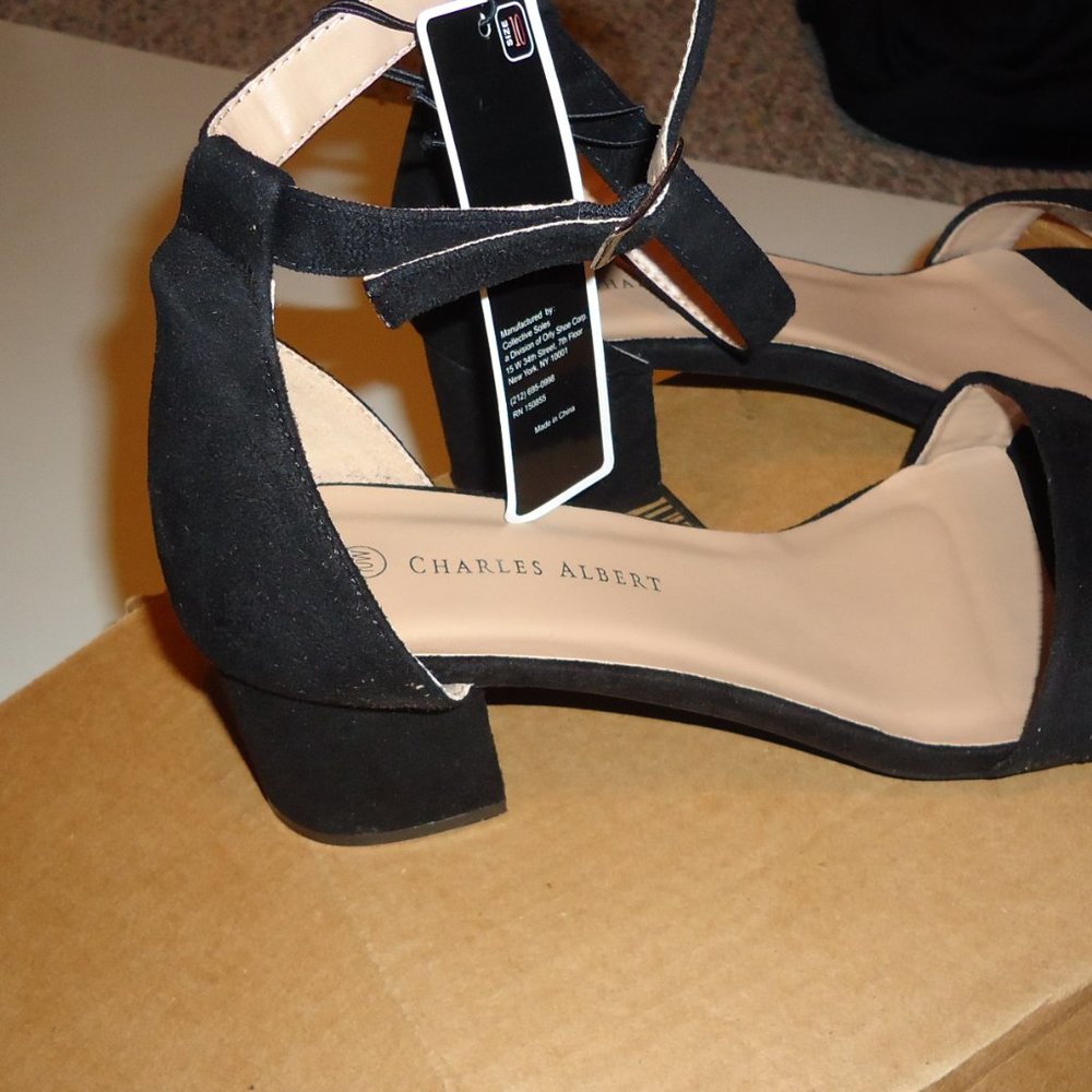 Fashion Women’s Ankle Strap Heel Sandal - Black - Picture 11 of 14